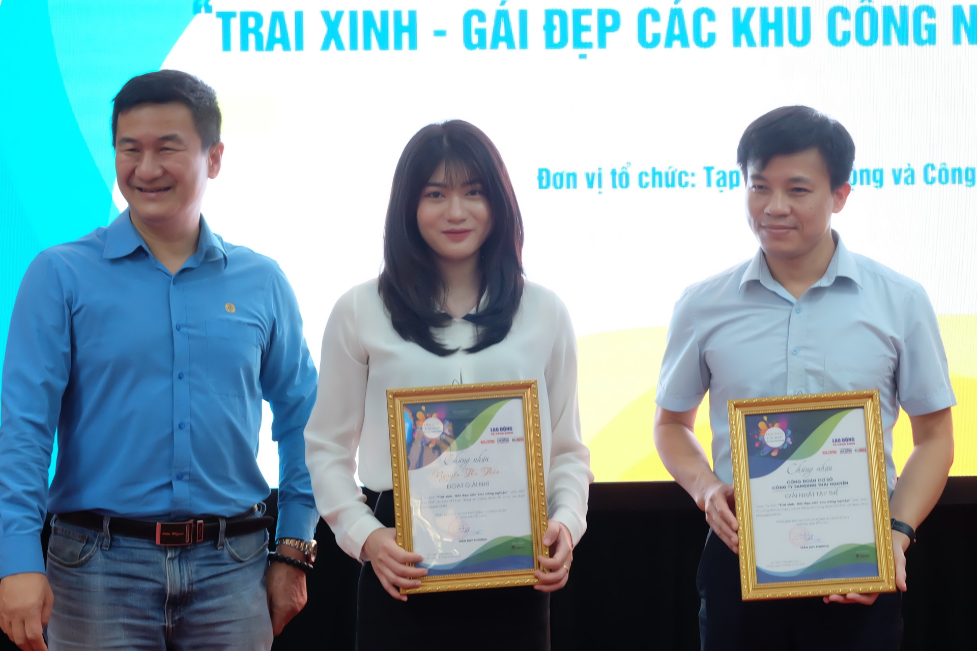 Trao giải “Trai xinh - Gái đẹp các Khu công nghiệp” đến công đoàn cơ sở và công nhân