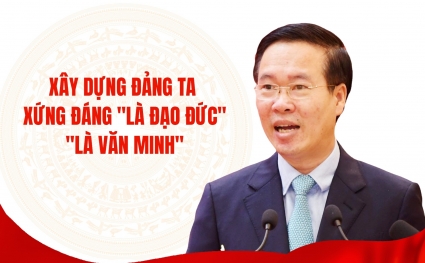 Xây dựng Đảng ta xứng đáng "là đạo đức", "là văn minh"