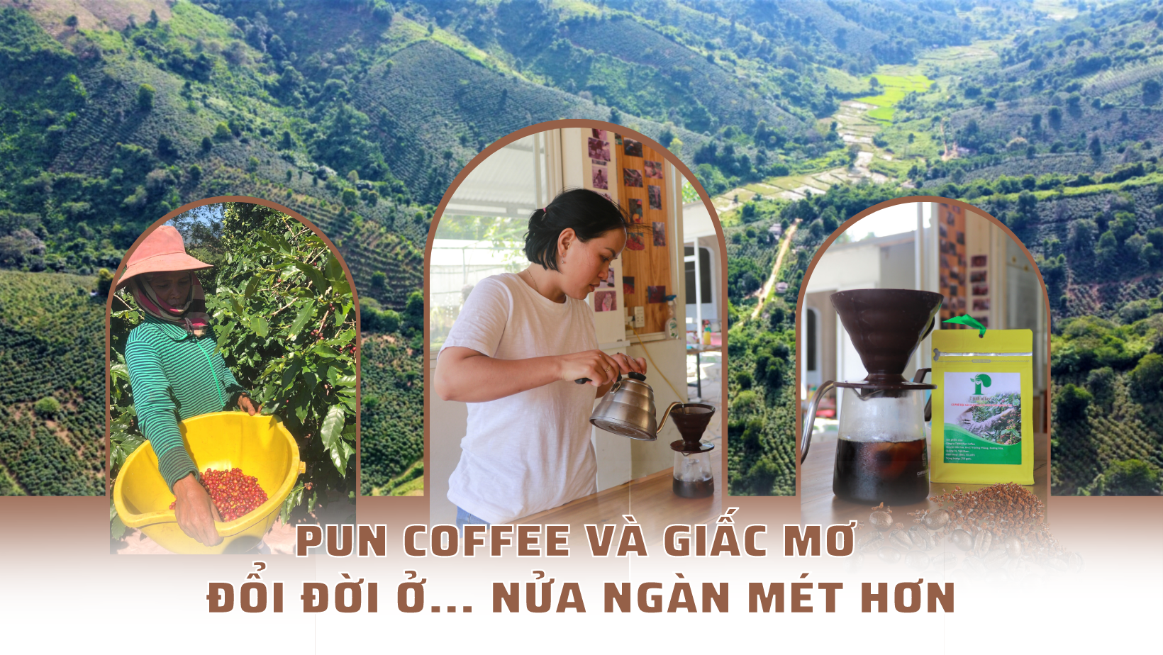 Pun coffee và giấc mơ đổi đời ở… nửa ngàn mét hơn