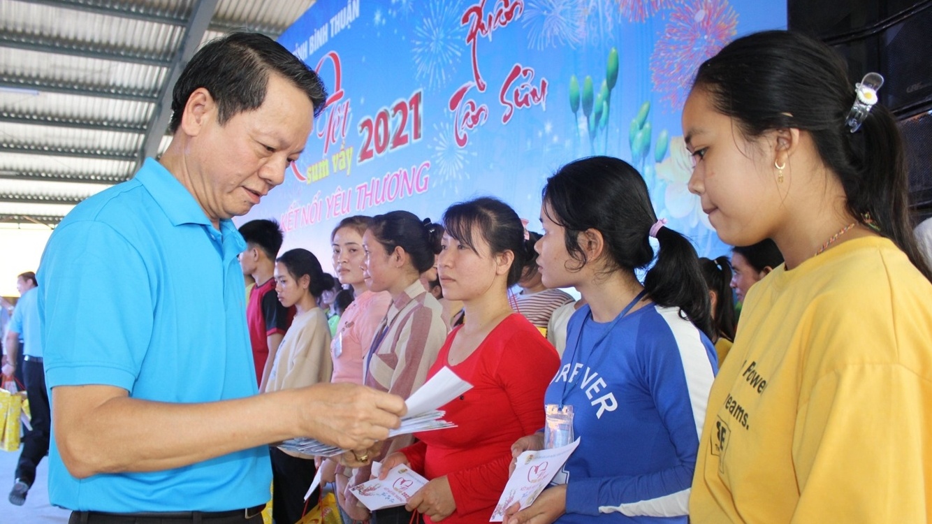 Công đoàn tỉnh Bình Thuận: Tập trung chăm lo Tết cho đoàn viên, người lao động