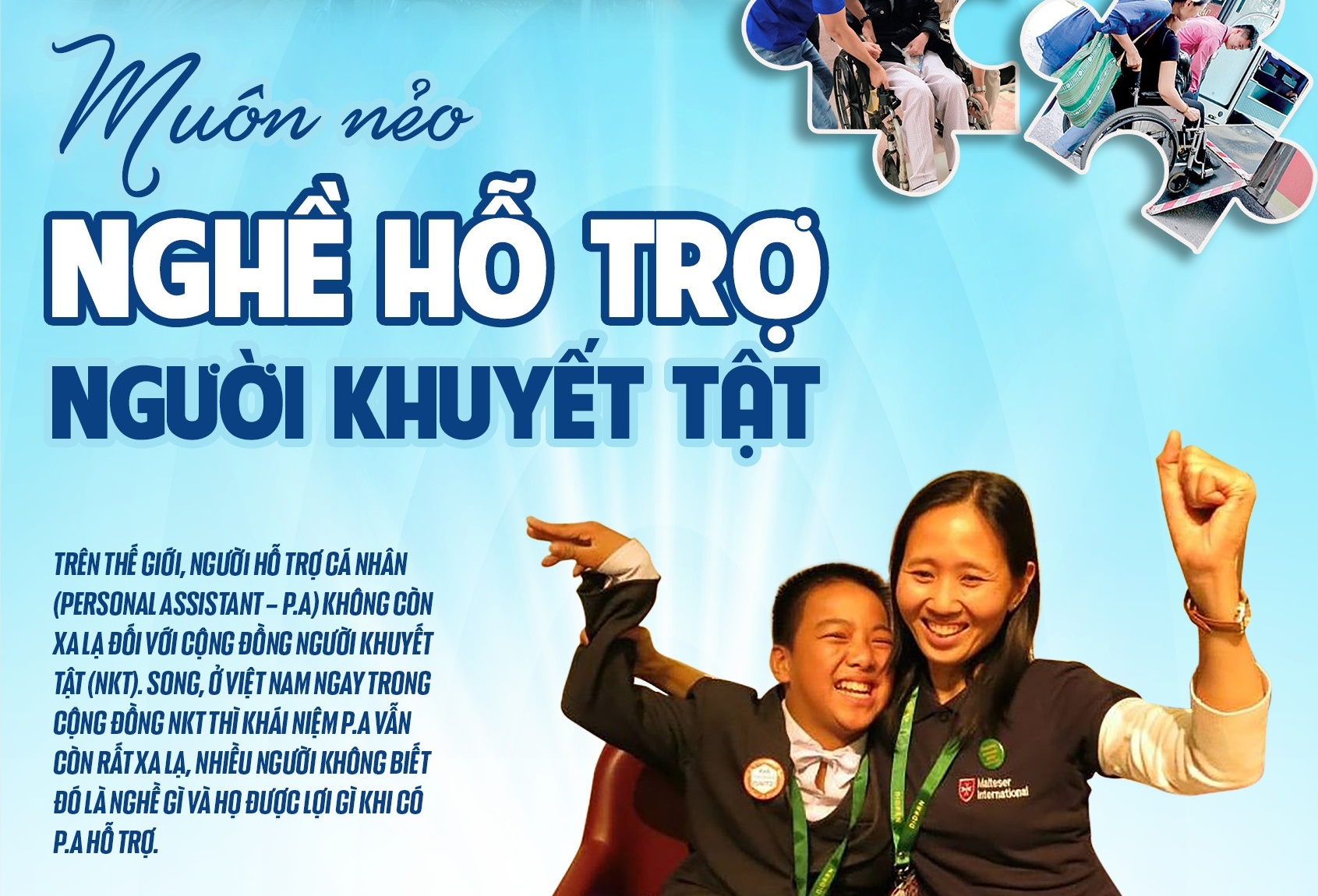 Muôn nẻo nghề hỗ trợ người khuyết tật