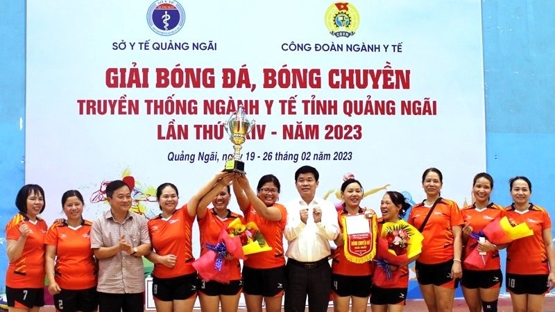 Giải bóng đá, bóng chuyền Công đoàn ngành Y tế Quảng Ngãi: Sôi nổi, hấp dẫn