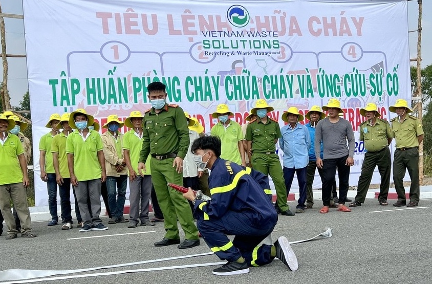 VWS-LA tập huấn phòng cháy, chữa cháy rừng tại Long An