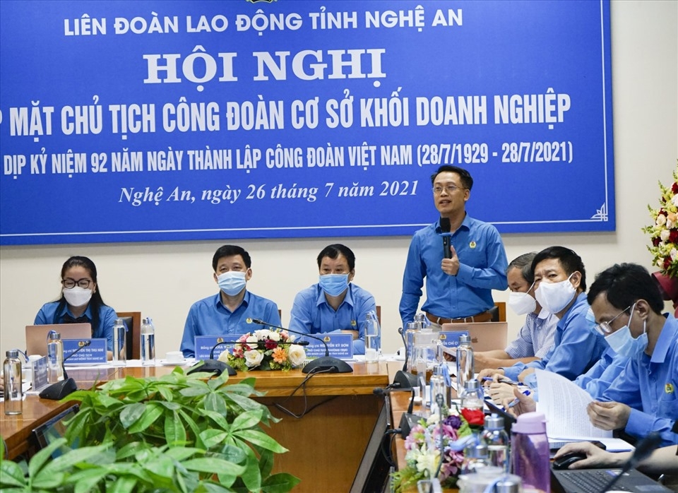 LĐLĐ tỉnh Nghệ An tổ chức gặp mặt chủ tịch công đoàn cơ sở khối doanh nghiệp và phổ biến về Nghị quyết 02