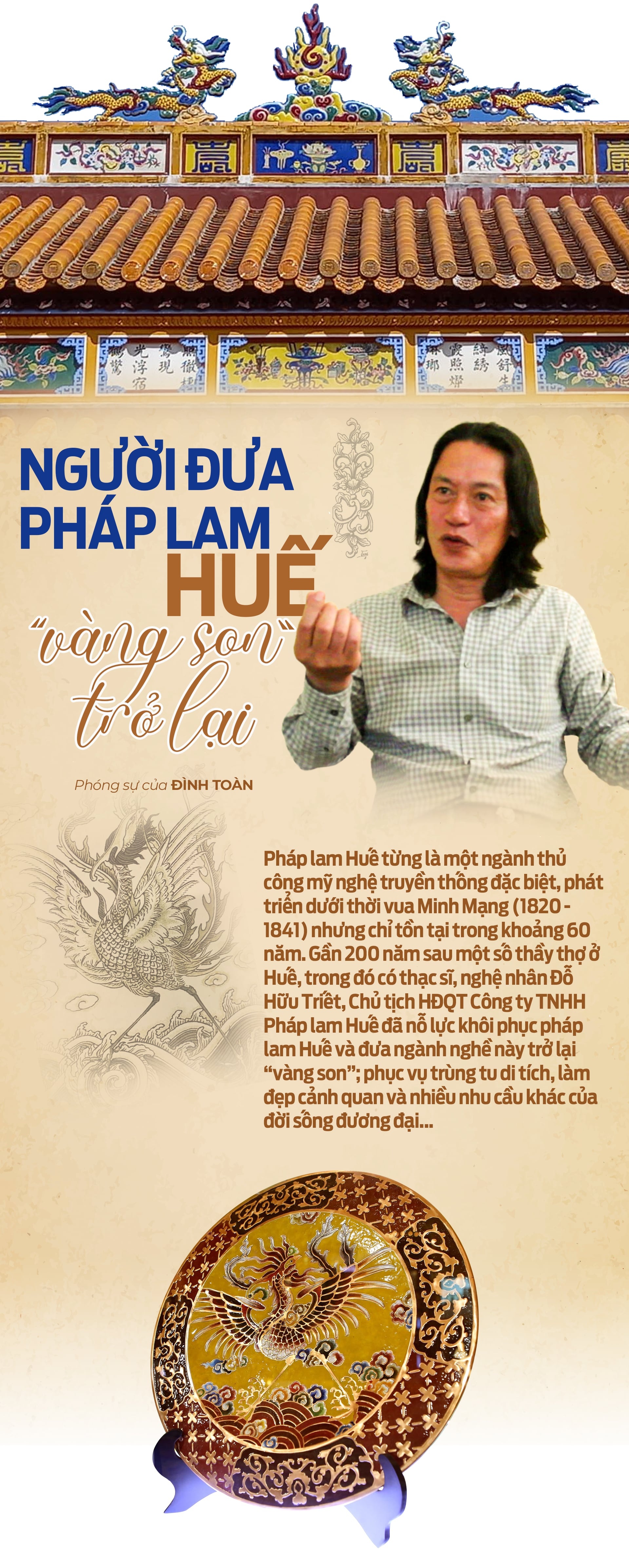 Người đưa pháp lam Huế “vàng son” trở lại