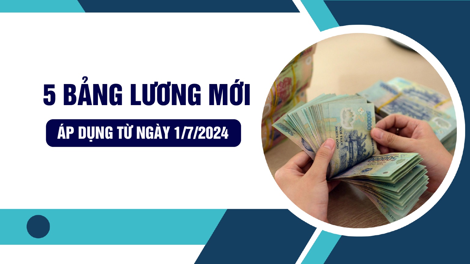 5 bảng lương mới áp dụng từ 1/7/2024