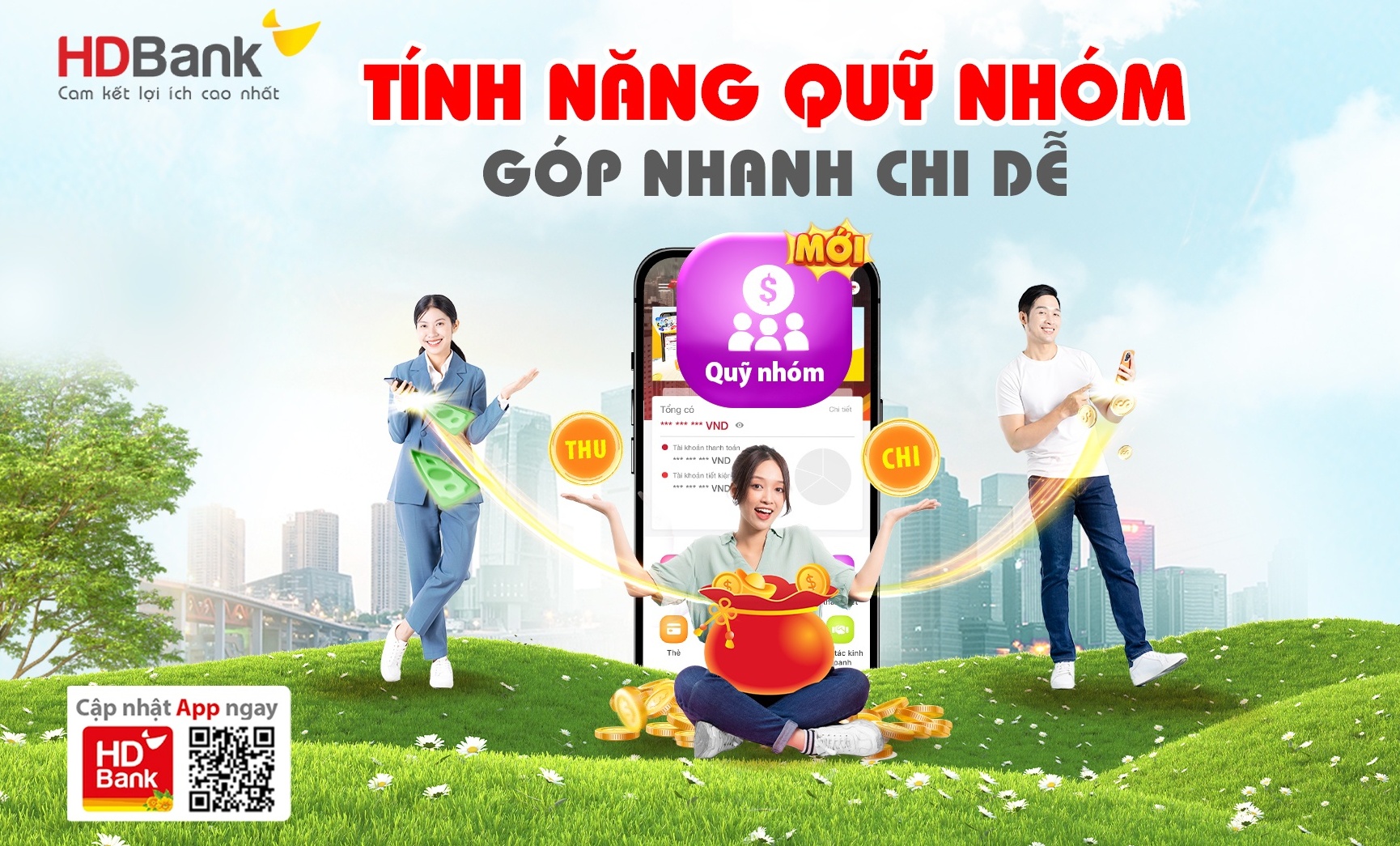 Thêm tính năng Quỹ nhóm, App HDBank tiếp tục gia tăng lợi ích của hệ sinh thái số