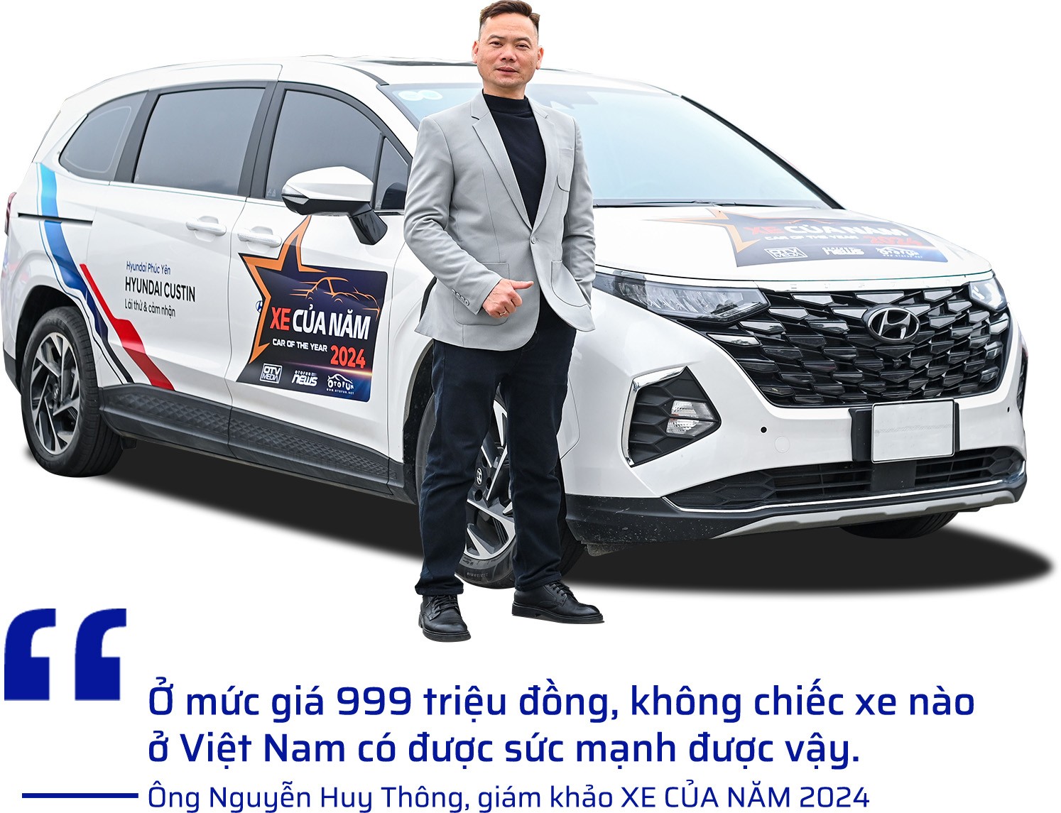 Hội đồng Giám khảo XE CỦA NĂM 2024 tiết lộ lý do chọn Hyundai Custin là Xe Thoải mái Tiện ích nhất 2024