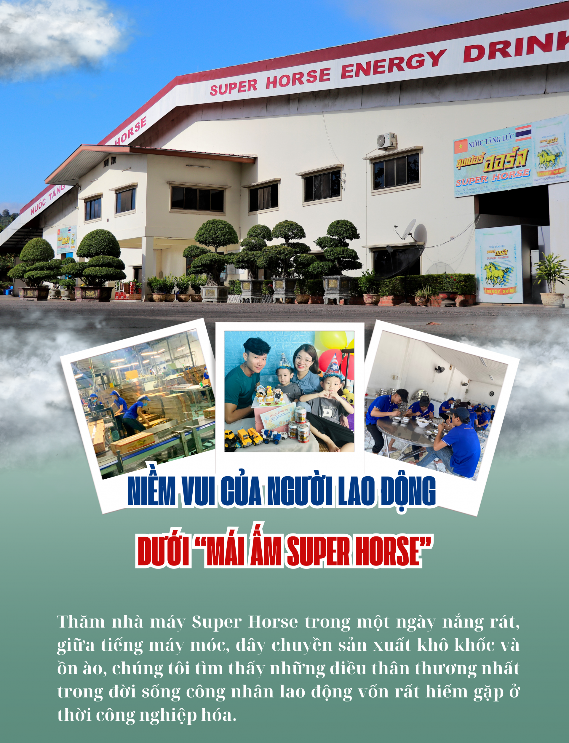 Niềm vui của người lao động dưới “mái ấm Super Horse”