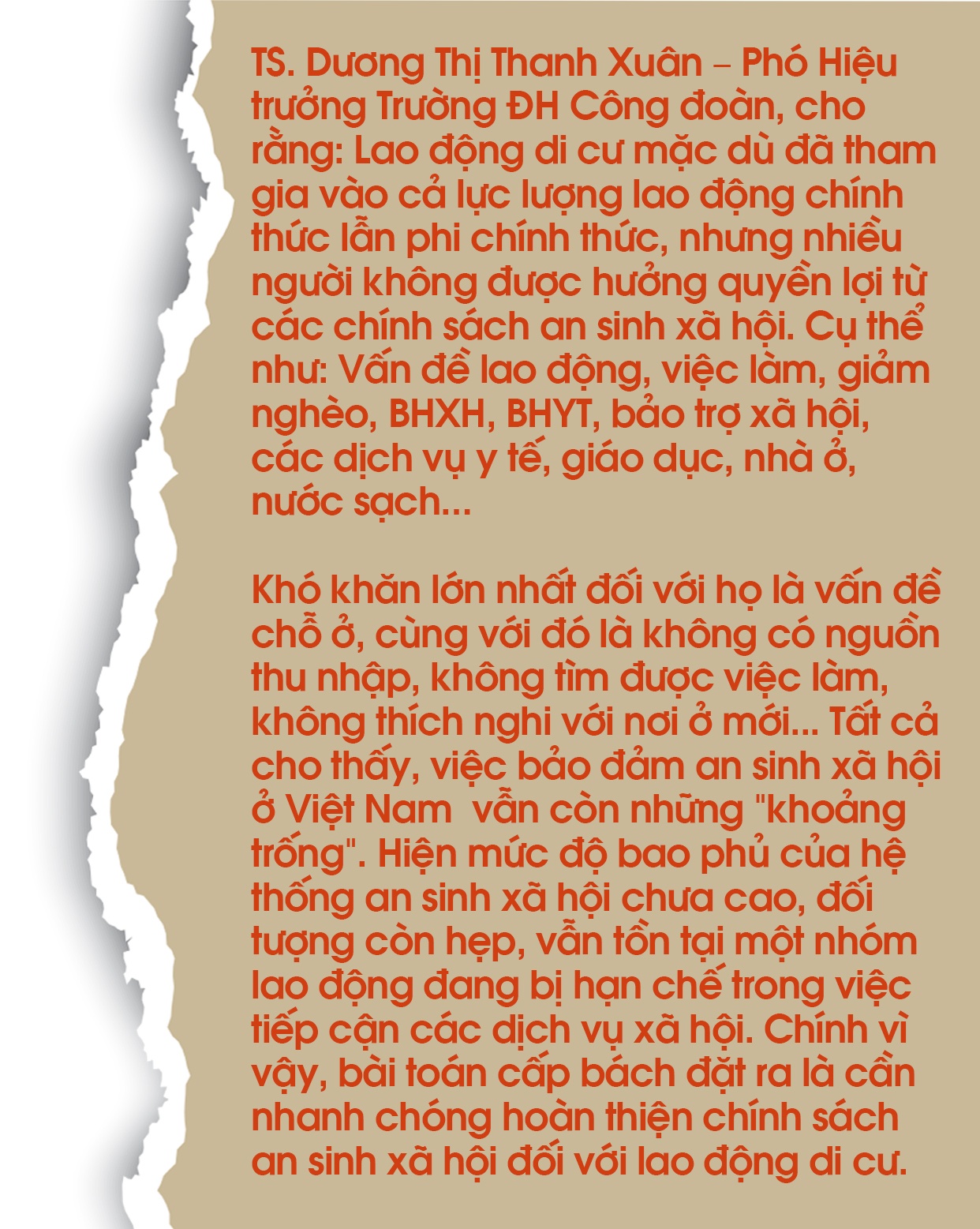 Thân phận “ngụ cư” của những lao động ly hương