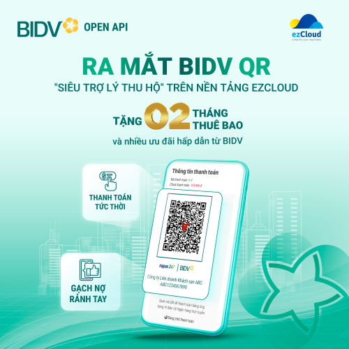 BIDV QR - siêu trợ lý thu hộ trên ezCloud