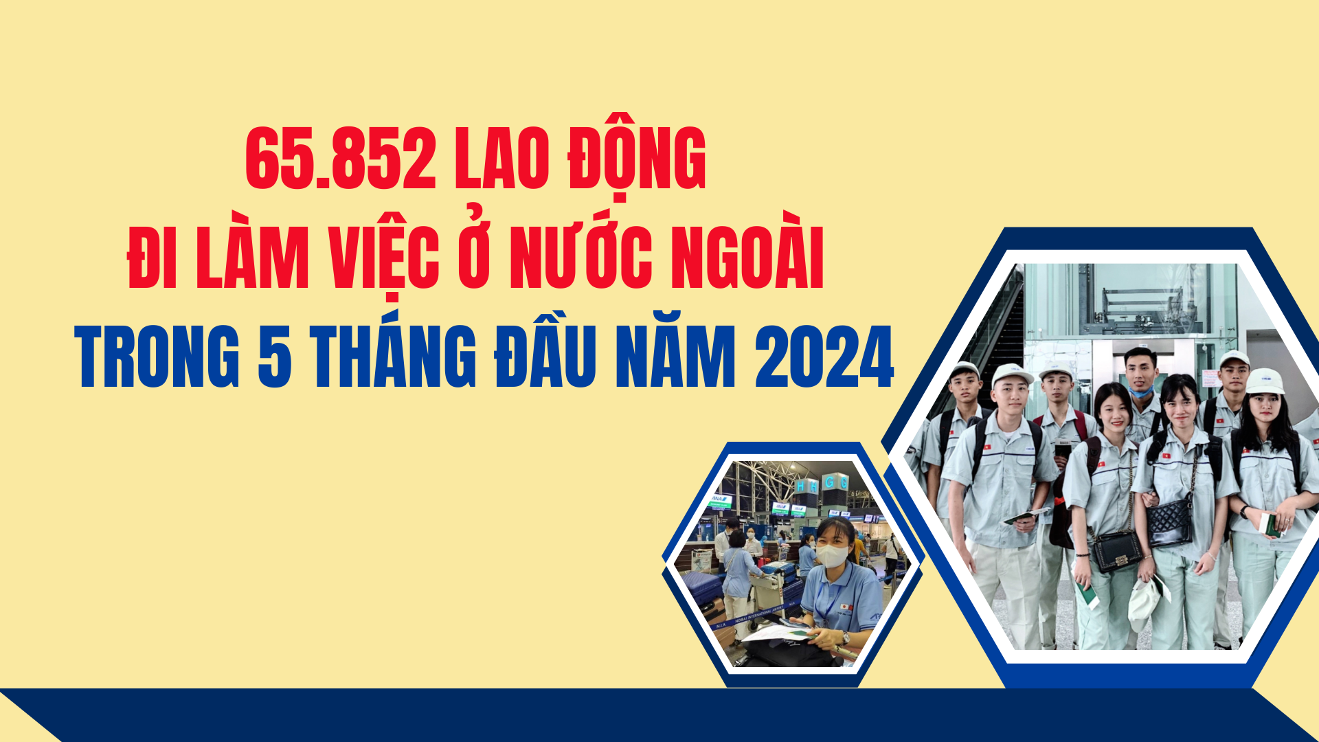 65.852 lao động đi làm việc ở nước ngoài trong 5 tháng đầu năm 2024