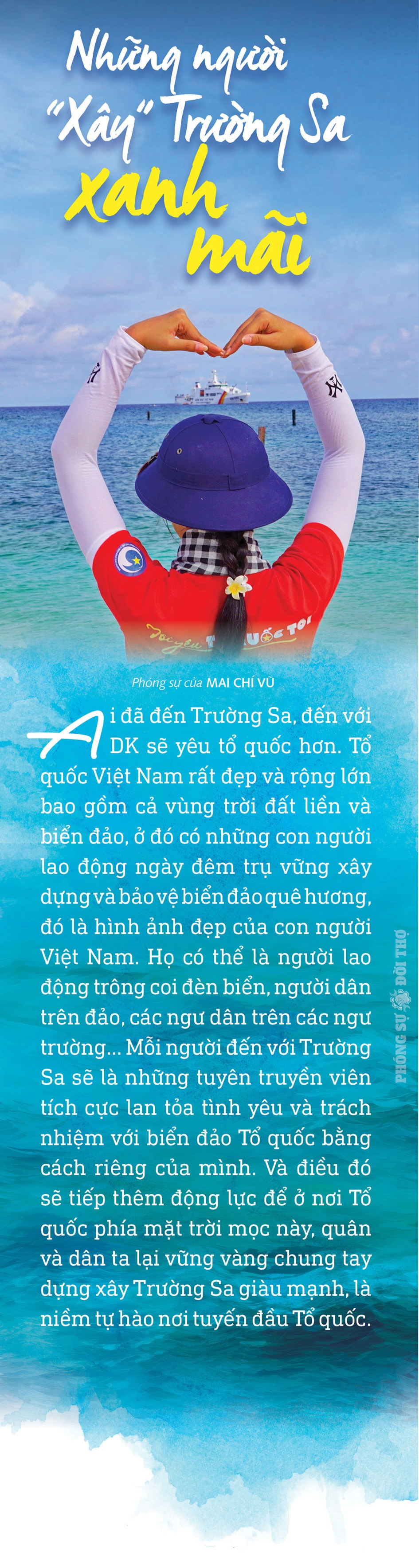 Những người “xây” Trường Sa xanh mãi