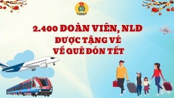 2.400 đoàn viên, người lao động được tặng vé về quê đón Tết