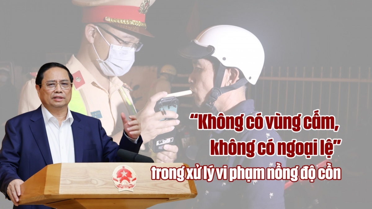 “Không có vùng cấm, không có ngoại lệ” trong xử lý vi phạm nồng độ cồn