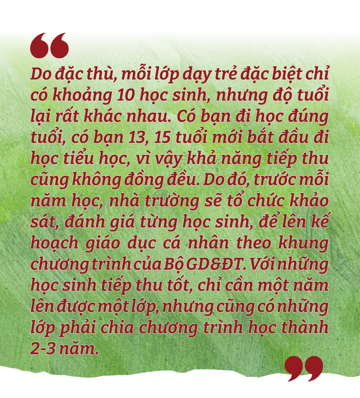 Những người gieo mầm sáng tri thức cho trẻ đặc biệt