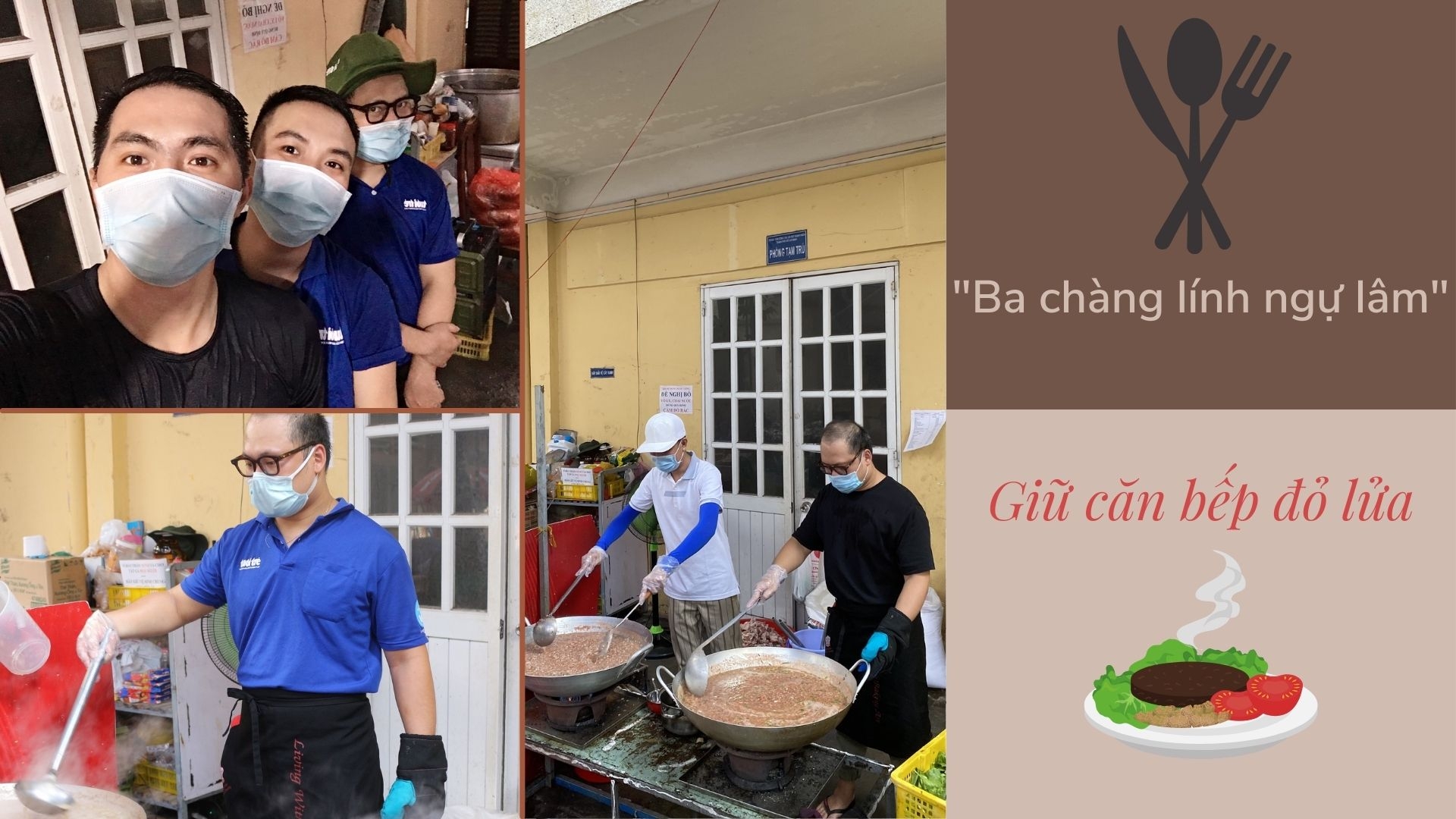 Chàng trai giấu bố mẹ nấu 5000 suất ăn/ngày trong mùa dịch