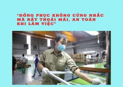 “Đồng phục không cứng nhắc mà rất thoải mái, an toàn khi làm việc”