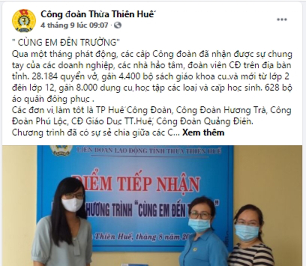 Tăng cường thông tin  đến với đoàn viên qua mạng xã hội