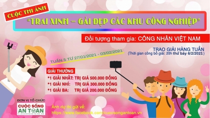 Phát động cuộc thi ảnh "Trai xinh - gái đẹp các khu công nghiệp" tuần 5