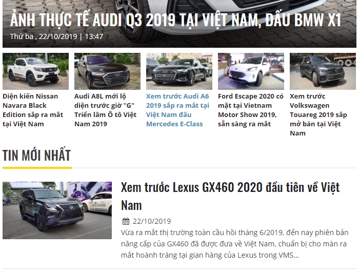 vietnam motor show 2019 quan ly kem nhieu xe chua ra mat da bi lo tran lan tren bao mang