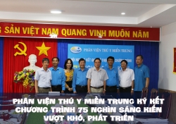 Phân viện Thú y miền Trung ký kết Chương trình "75 nghìn sáng kiến"