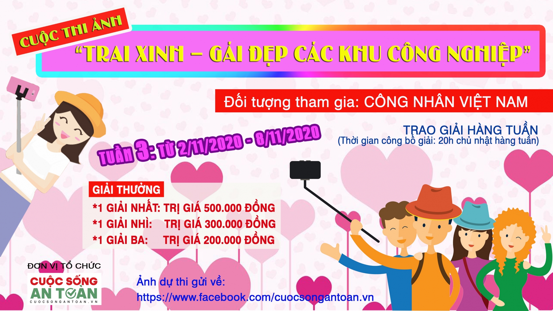 Phát động cuộc thi ảnh “Trai xinh - gái đẹp các khu công nghiệp" tuần 3