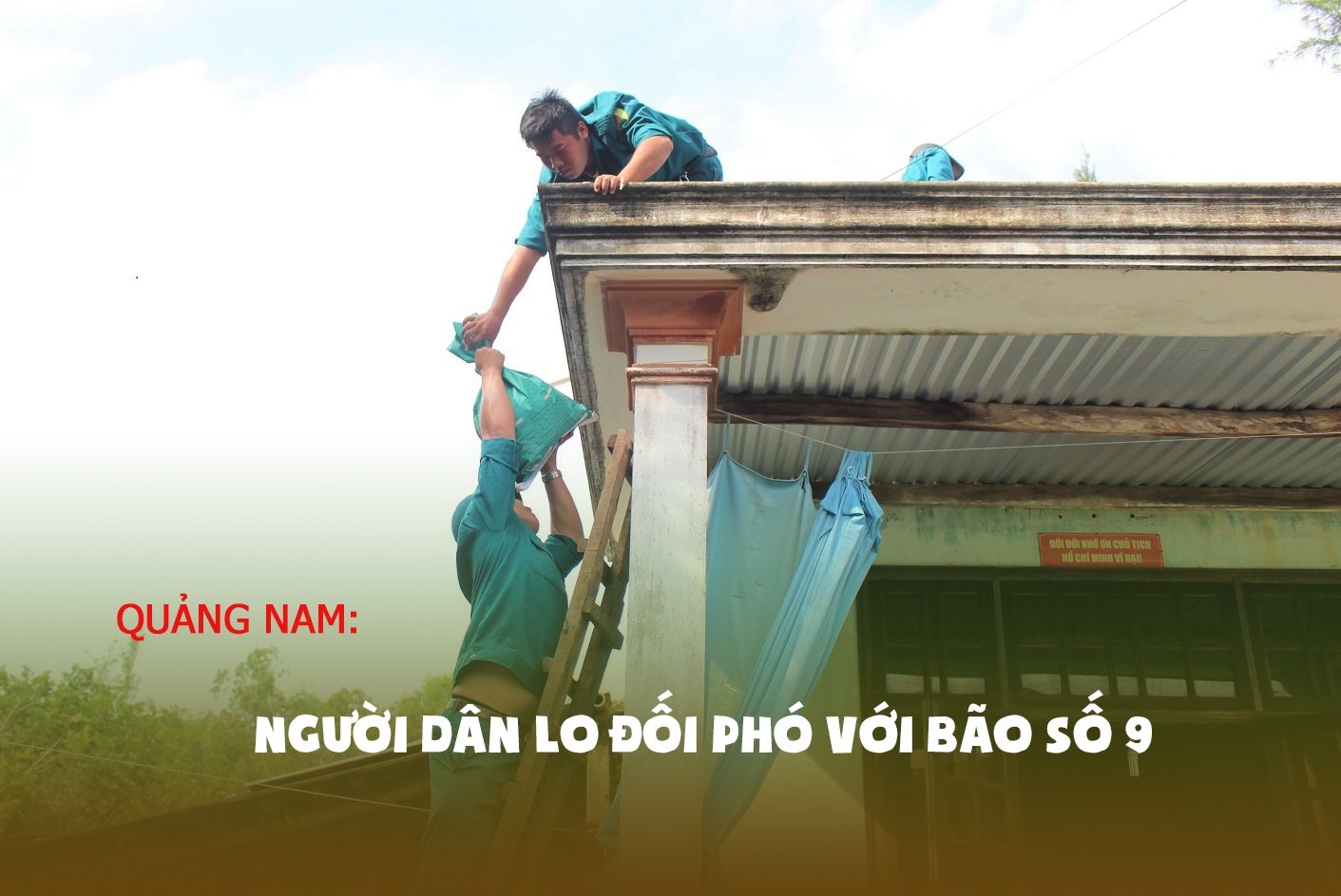 Quảng Nam:              Người dân lo đối phó với bão số 9