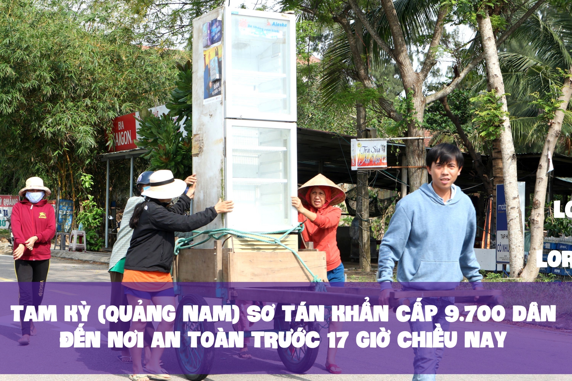 Tam Kỳ (Quảng Nam) sơ tán khẩn cấp 9.700 dân đến nơi an toàn trước 17 giờ chiều nay