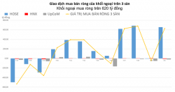 Khối ngoại mua mạnh cổ phiếu &quot;Bank - Chứng - Thép&quot;