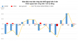 Khối ngoại đảo chiều bán ròng hơn 120 tỷ đồng