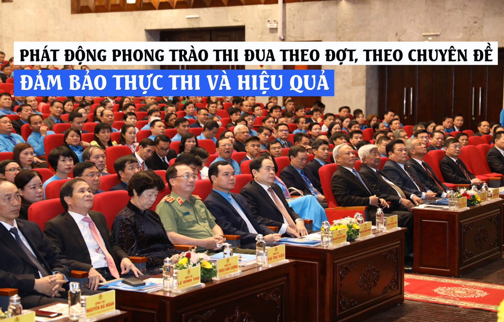 Phát động phong trào thi đua theo đợt, theo chuyên đề đảm bảo thực thi và hiệu quả