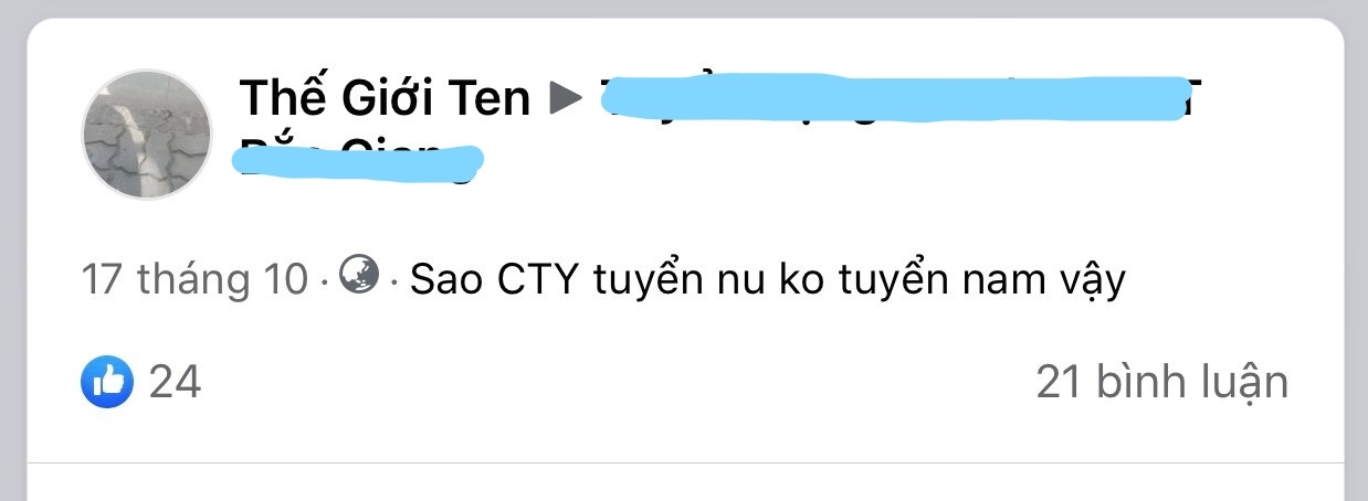 Lao động nam "kêu trời" vì không tìm được việc làm