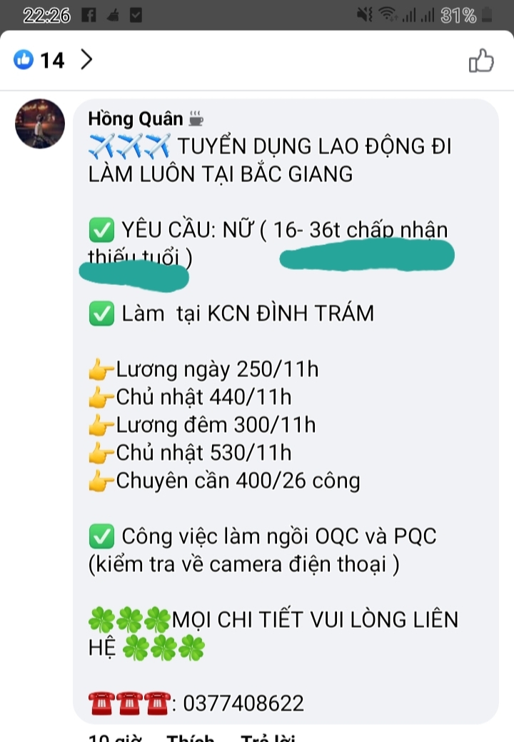 Bất chấp quy định, tuyển dụng lao động dưới 18 tuổi vẫn diễn ra tràn lan?