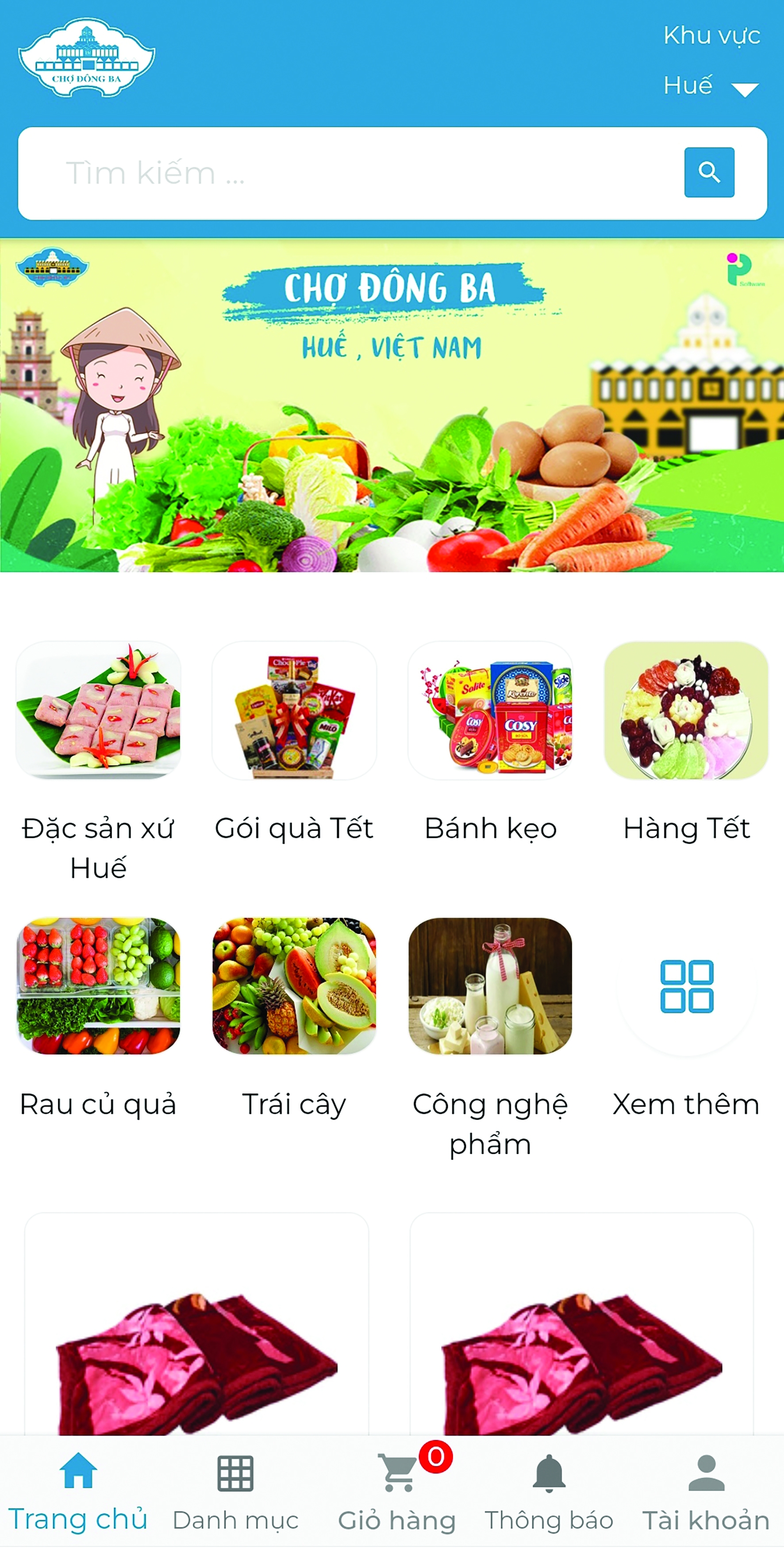 Huế: Lần đầu tiên đi chợ Tết bằng app