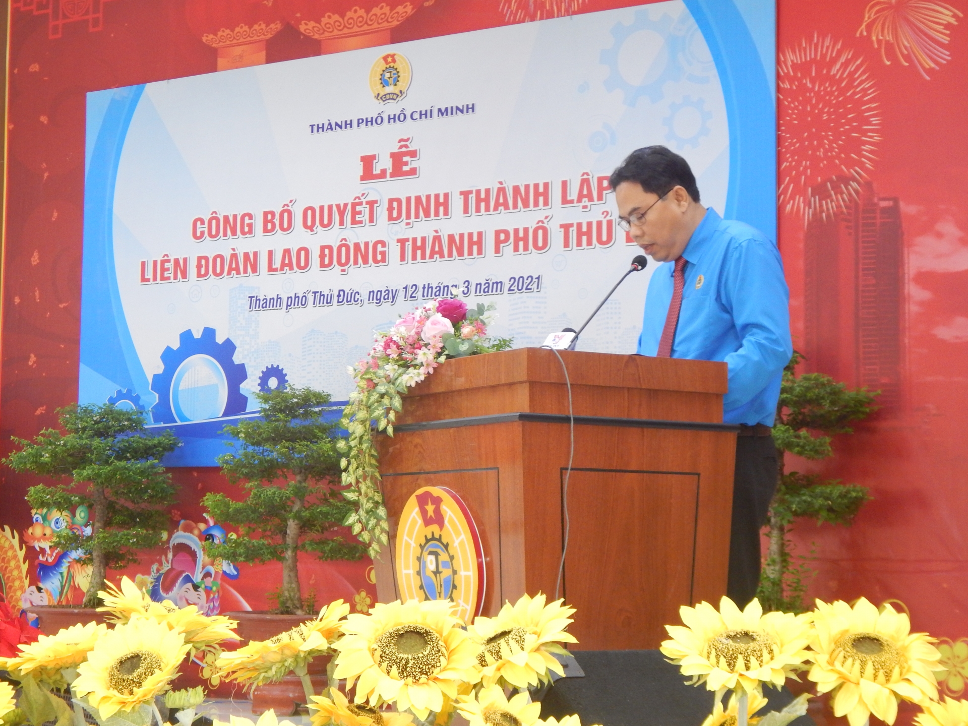 TP HCM: Công bố Quyết định thành lập Liên đoàn Lao động Thành phố Thủ Đức