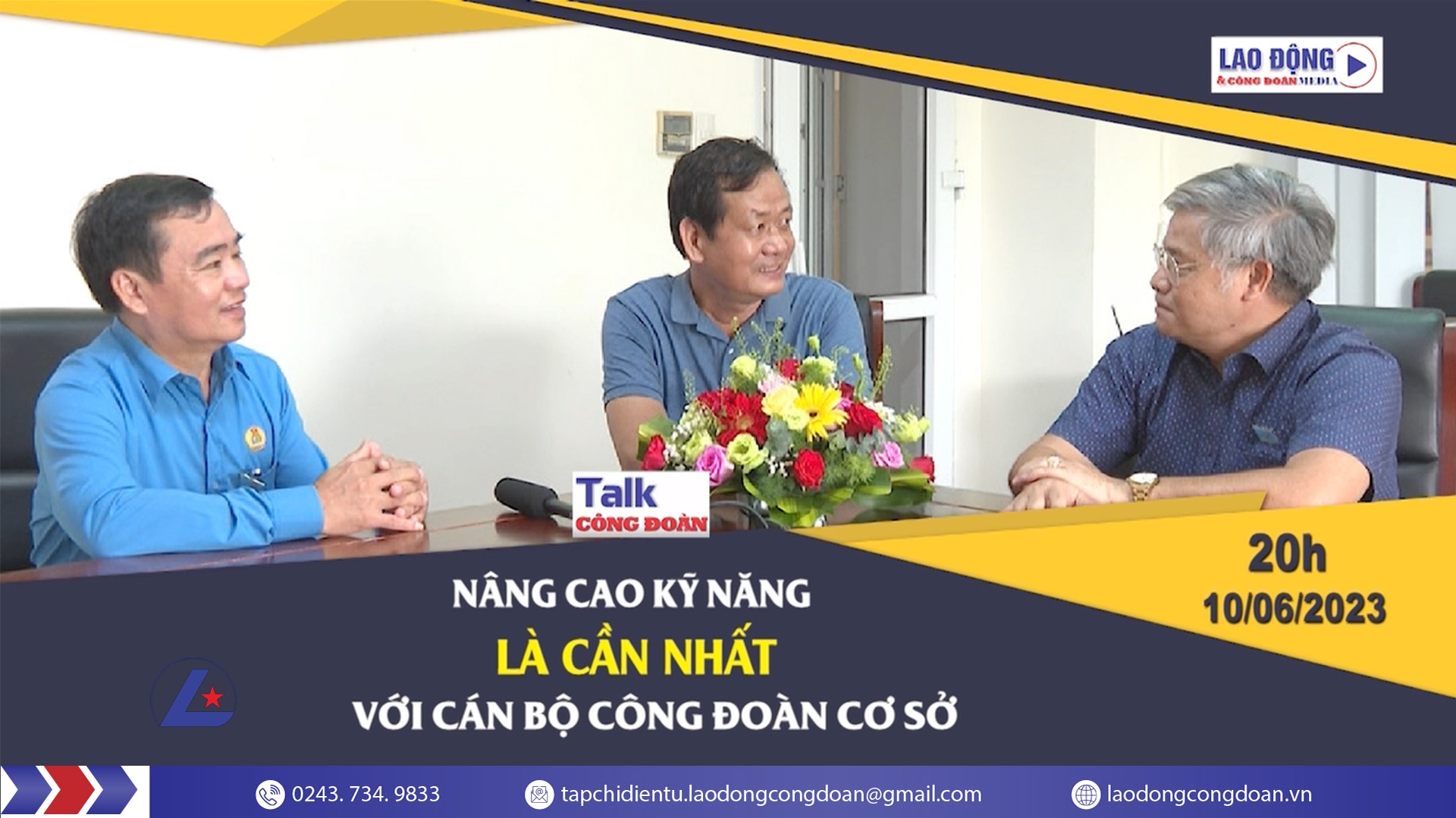 Đón xem Talk Công đoàn: Nâng cao kỹ năng là cần nhất với cán bộ công đoàn cơ sở